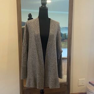 Banana Republic relaxed cardigan, wool blend, gray, size XL.